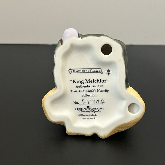 Thomas Kinkade Nativity King Melchior Figurine Hawthorne Village F1704 NO BOX - Picture 6 of 8